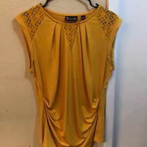 Mustard yellow top